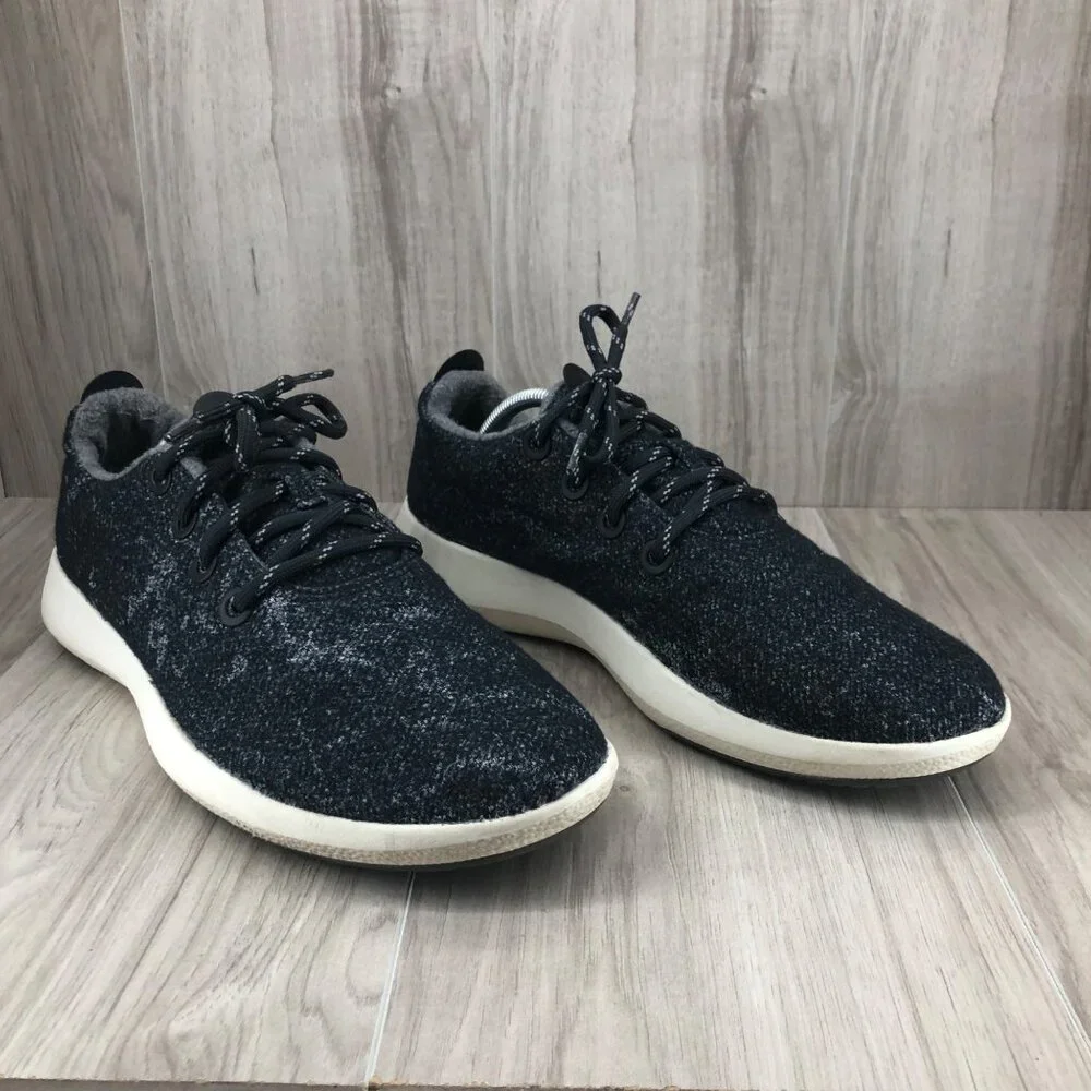 Allbirds Sneakers Mens 12 Wool Runner Mizzles Blue Wool Lace Up Shoes
